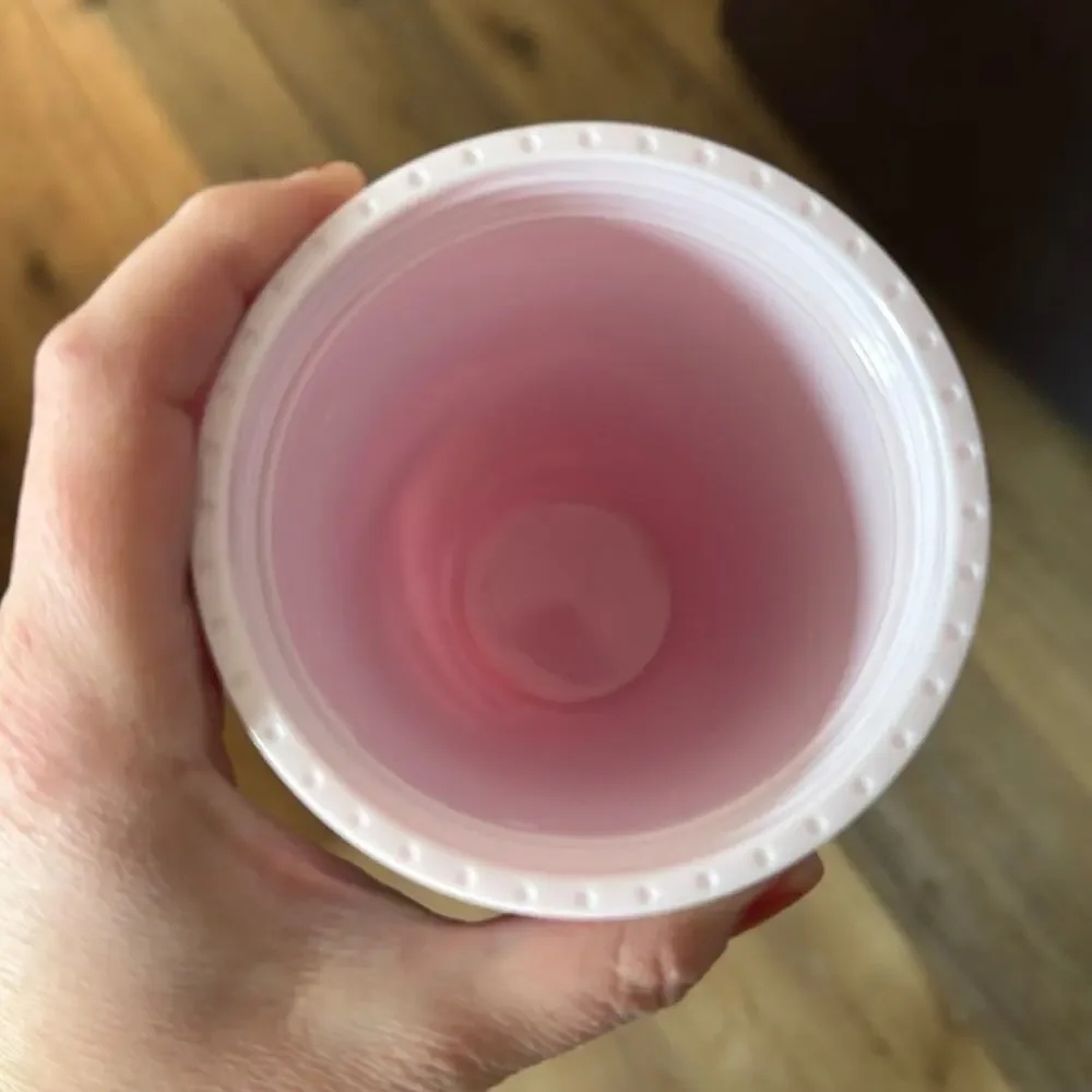 Lilly Pulitzer Pink Floral Tumbler‎ with Gold Lid - No Straw
